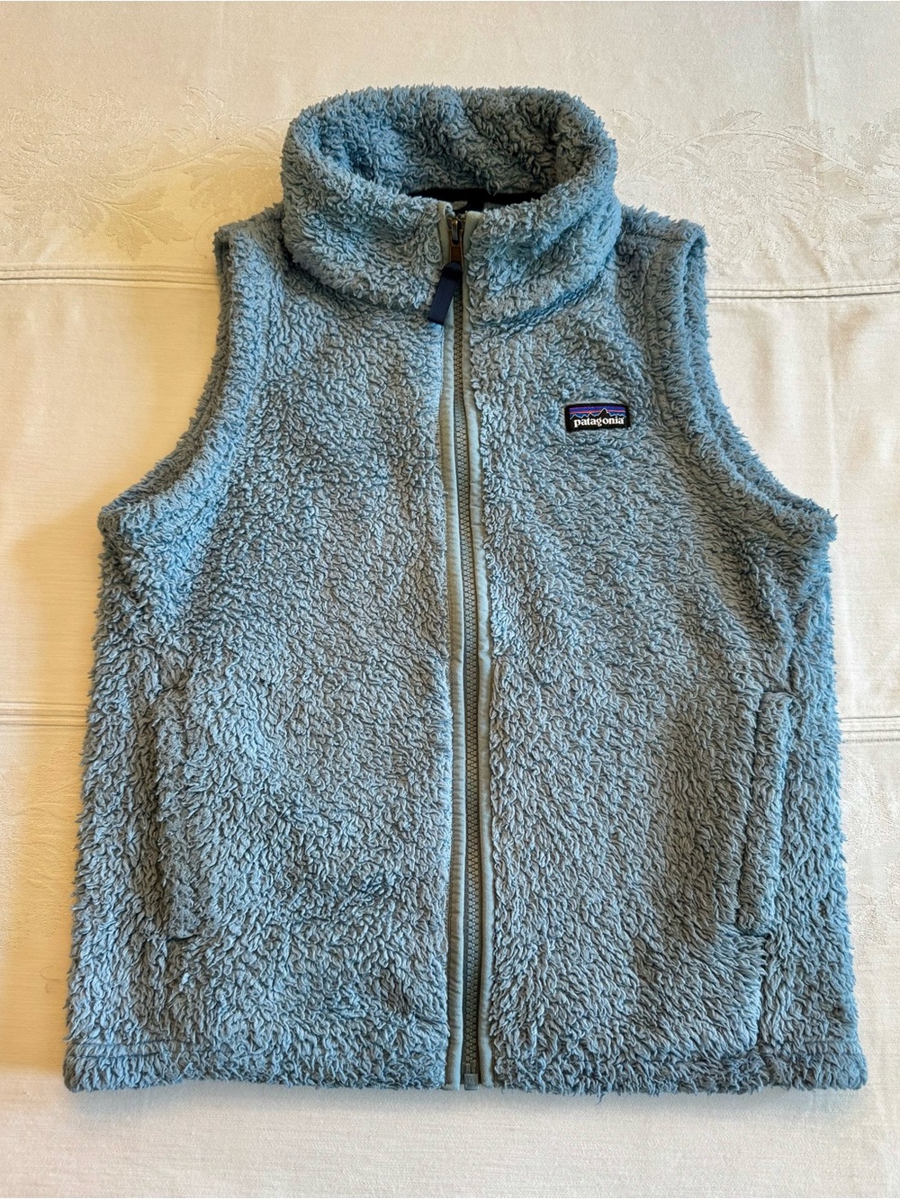 Patagonia Light Blue Sherpa Fleece Vest - KK0011